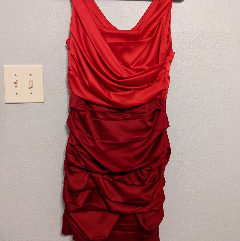 Express Red Bodycon Cocktail Dress